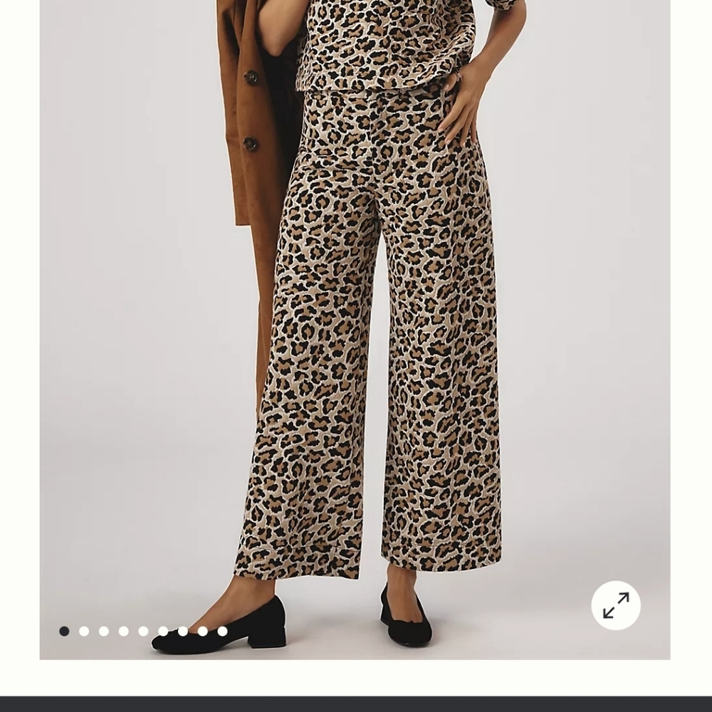 Maeve Black and Gold Patterned Boot Cut Pants - Picture 4 of 11